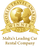 Hertz Awarded Malta's leading car rental company 2020 award
